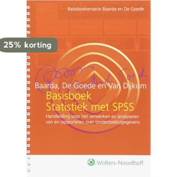 Basisboek Statistiek met SPSS - En de Baarda 9789001700102, Verzenden, Gelezen, En de Baarda
