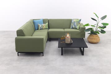 VDG Boavista/Cuba Sunbrella loungeset (4-delig) - Heritage, Verzenden, Nieuw, Overige materialen, Loungeset