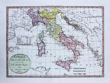 Italië - Italy, Sardinia, Corsica, Sicily and Dalmatia;, Nieuw