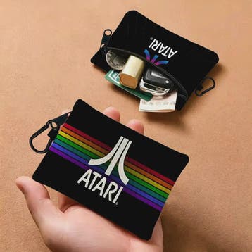 Atari Logo Coin Pouch - Lichtgewicht Oxford Stoffen Sleutelt, Verzenden, Nieuw