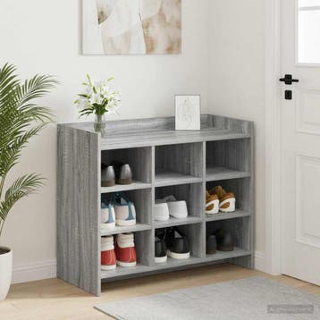 vidaXL Schoenenkast Grijs Sonoma 85 x 39,5 x 70 cm Bewerkt, Verzenden, Nieuw