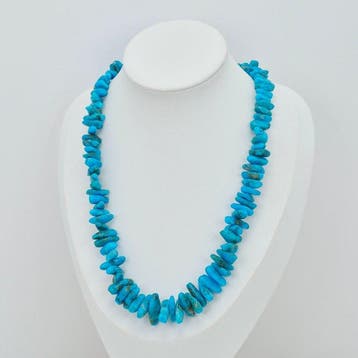 Turquoise - Zilver - Halsketting - TURCHESE ARIZONA, Antiek en Kunst