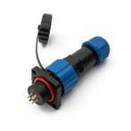 Male + chassis square base - 24V - waterdichte connector, Ophalen of Verzenden, Nieuw