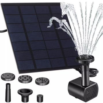 Gardlov Solar Fontein – Energiezuinige Vijverpomp met 4 S., Ophalen of Verzenden, Nieuw
