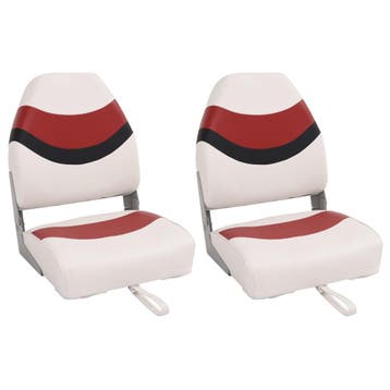vidaXL Bootstoelen 2 st inklapbaar met hoge rugleuning, Verzenden, Nieuw