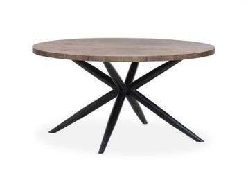 Eettafel Carma Rond 130cm - eettafel, Nieuw, Rond, Overige materialen