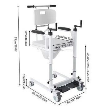 Lift- en Transferrolstoel 3-in-1 voor Douche en Toilet, Verzenden, Nieuw