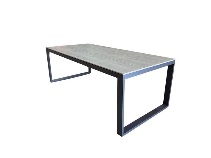 Tuintafel Oscar 210x100cm Polywood Grijs The Outsider, Tuin en Terras, Tuintafels, Verzenden