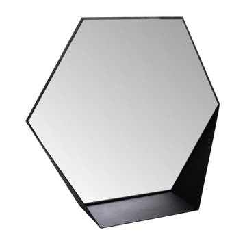 Gorillz Hive Wandspiegel met Plank - Hexagon Spiegel - 60 x, Huis en Inrichting, Woonaccessoires | Spiegels, Verzenden, Nieuw