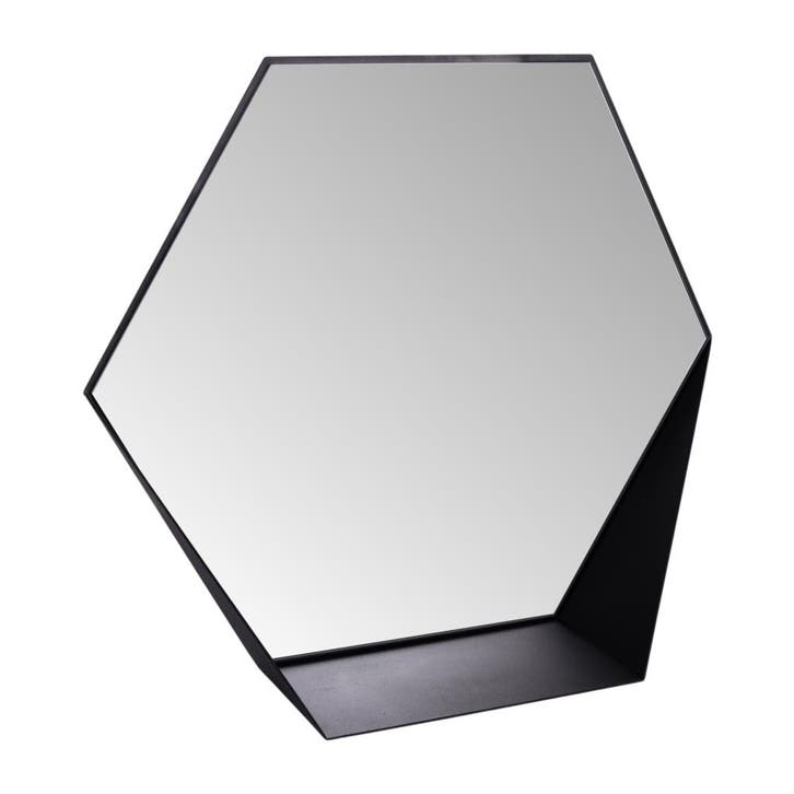 Gorillz Hive Wandspiegel met Plank - Hexagon Spiegel - 60 x, Huis en Inrichting, Woonaccessoires | Spiegels, Nieuw, Verzenden