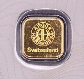 1 gram - Goud .999 - Argor-Heraeus, Switzerland - Verzegeld