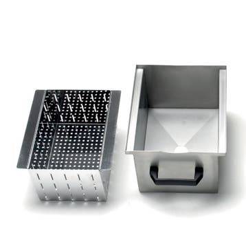 Bak Met Filter Voor De Afvoer, In R.v.s. (10-18 Kg), Ophalen of Verzenden, Nieuw in verpakking
