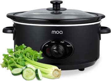 MOA Slowcooker 3,5L - Ø 24,5cm - Keramische Binnenpan -, Verzenden, Zo goed als nieuw