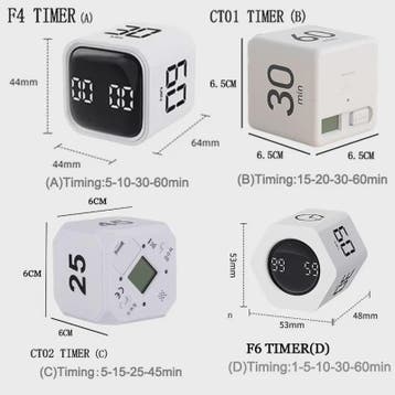 Slimme Kubus Timer met LED Display en Gravity Sensor - Perfe, Verzenden, Nieuw