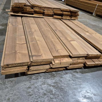 Partij Thermo vuren channelsiding 4500-5400x140-130x20mm, Ophalen of Verzenden, Nieuw