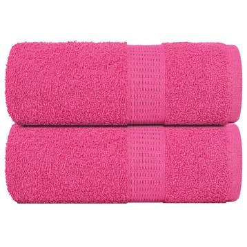 vidaXL Washandjes FROGN 2 st 30x30 cm 360 g/m² roze, Verzenden, Nieuw, Roze