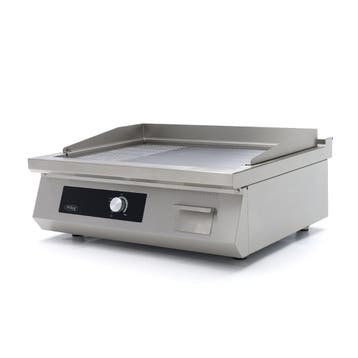 Inductie Grillplaat 700 - Glad en Gegroefd - 5000W - Dubbel, Verzenden, Nieuw in verpakking, Fornuis, Frituur en Grillen