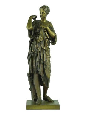 sculptuur, Diana of Gabii - Antique Art - 50 cm - Brons
