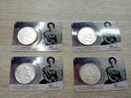 Nederland. 4 x Historische Coincard 2 1/2 Gulden 1959 - 1960, Postzegels en Munten, Munten | Nederland