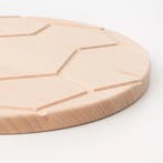HOCHO Snijplank Beukenhout – Voetbaldesign Ø 260x15 mm, Ophalen of Verzenden, Nieuw