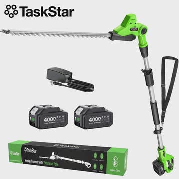 TaskStar Snoerloze Heggenschaar op Steel - 50cm Dubbelzijdig, Verzenden, Nieuw