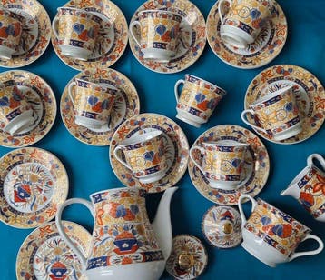 H.B.N Decoration - Koffieservies (27) - Porselein - Subliem