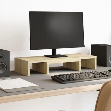 vidaXL Monitorstandaard verstelbaar 60x24x10,5 cm hout, Computers en Software, Verzenden, Nieuw