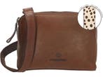 Micmacbags Wildlife Schoudertas - 5 vakken - Donkertaupe, Sieraden, Tassen en Uiterlijk, Tassen | Schoudertassen, Verzenden, Zo goed als nieuw