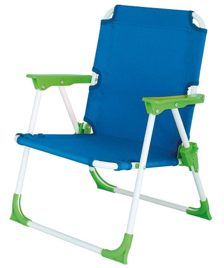 Eurotrail Nicky Kinderstoel Azuur-Groen (Kampeer Stoelen), Caravans en Kamperen, Kampeeraccessoires, Nieuw, Ophalen of Verzenden