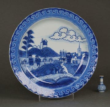Kangxi (1662-1722) - Deshima Island or Scheveningen Plate,