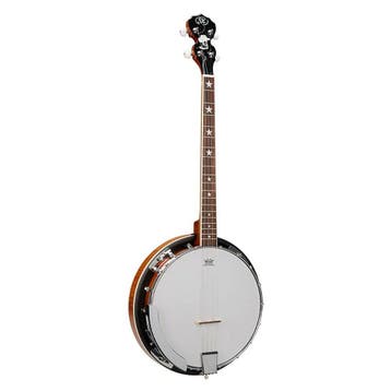 SX BJ404 4-Snarige Banjo – Naturel Satin, Matte Finish,, Muziek en Instrumenten, Snaarinstrumenten | Banjo's, Ophalen of Verzenden