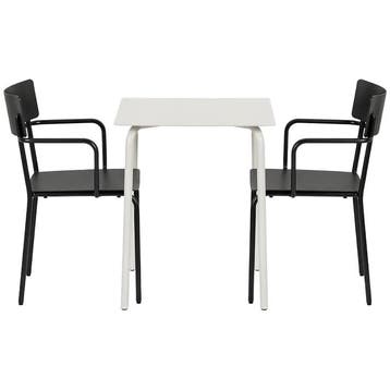 Serax August Tuinset: Eettafel S Aluminium Zand + Stoelen, Ophalen of Verzenden, Nieuw, Aluminium, Tuinset