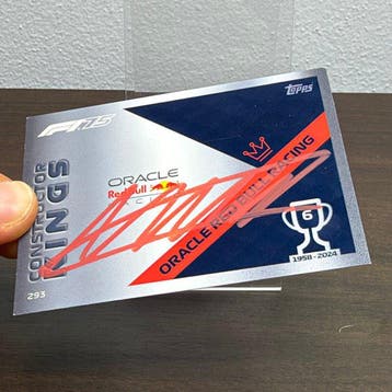 Red Bull Racing - Topps n° 293 - Constructor Kings - signed, Nieuw