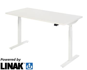 Linak PLUS elektrisch zit/sta bureau, 140x80 cm, Overige plaatsen, Ophalen of Verzenden, Nieuw in verpakking, Bureau