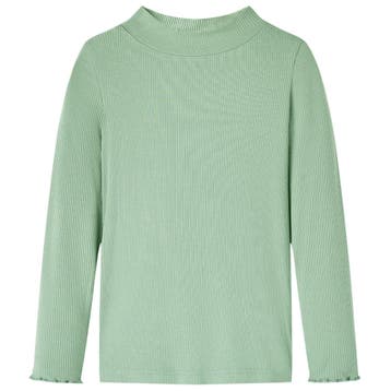 vidaXL Kindershirt met lange mouwen lage col 128, Verzenden, Nieuw