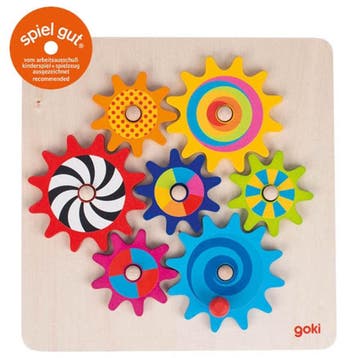 Goki houten tandwiel puzzel educati van €13,85 voor €6,92, Ophalen of Verzenden, Nieuw