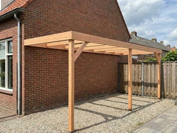 Veiling - Carportframe muuraanbouw  600x300x215 cm, Tuin en Terras, Overkappingen, Nieuw