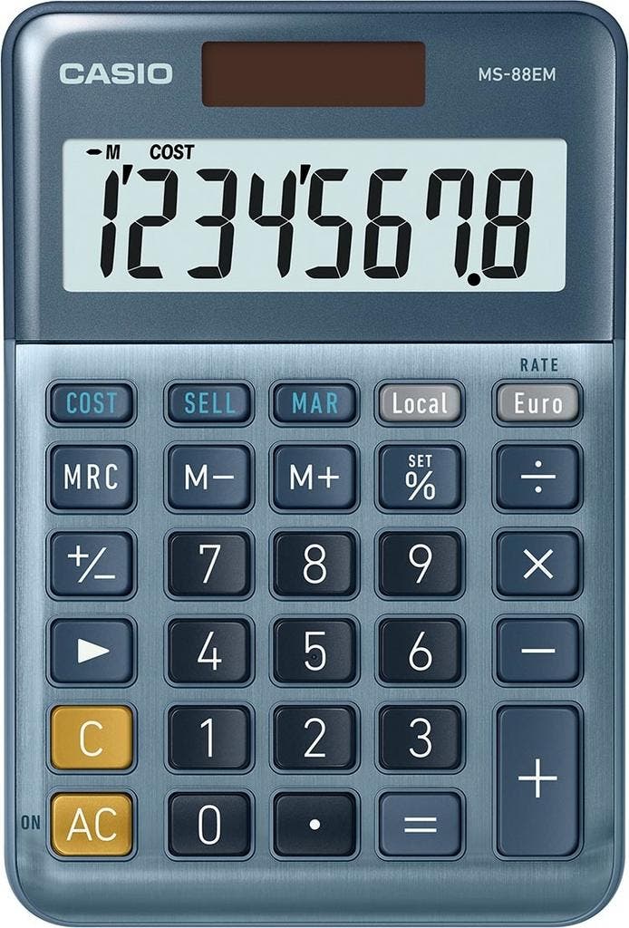 Casio Casio - Bureaurekenmachine - MS-88EM, Zakelijke goederen, Partijgoederen en Retail | Verpakking en Verzending, Ophalen of Verzenden