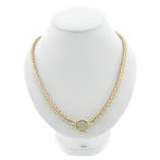 Gouden vossenstaart schakelcollier (Ketting), Ophalen of Verzenden, Gebruikt, Overige kleuren, Goud