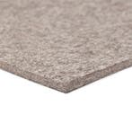 Wolvilt - Grijs (gemêleerd) - 30cm x 30cm - Dikte: 10 mm...