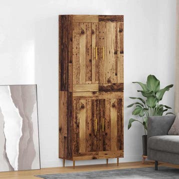 vidaXL buffetkast Oud Hout 69,5 x 34 x 180 cm Bewerkt hout, Minder dan 50 cm, Verzenden, Nieuw, Minder dan 100 cm