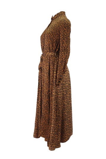 Aaiko Jurk in maat L Bruin, Kleding | Dames, Aaiko, Verzenden, Zo goed als nieuw, Bruin