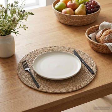 vidaXL Zeegroene placemats 6 st Naturel 100% Zeegras, Verzenden, Nieuw, Bruin