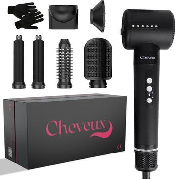 Cheveux 7-in-1 Airstyler PRO - Zwart - Krultang -, Ophalen of Verzenden, Nieuw