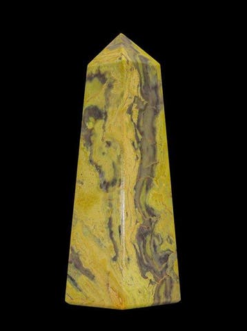 Grote 1,07 kg Russische Serpentijn Obelisk – 18,5 cm