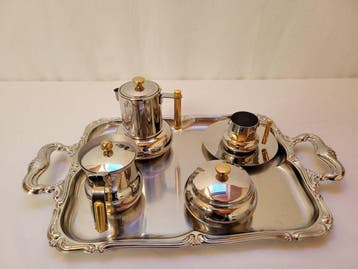service à café italien LAVAZZA plateau ALESSI -