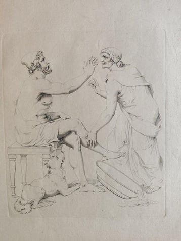 Johann Heinrich Wilhelm Tischbein (1751 - 1829) - Ulisse ed, Antiek en Kunst