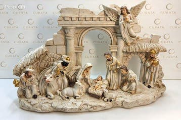 Kerststal - Hars - Kerststal van hars, Nieuw