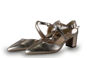 Gabor Slingbacks in maat 37 Goud, Overige kleuren, Verzenden, Gabor, Zo goed als nieuw