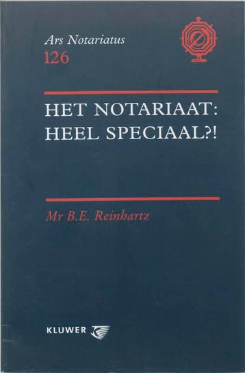 Het notariaat : heel speciaal?! / Ars notariatus / 216, Verzenden, Zo goed als nieuw, B.E. Reinhartz